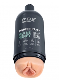 Телесный мастурбатор-вагина Shower Therapy Milk Me Honey - Pipedream - в Ельце купить с доставкой