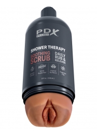 Мастурбатор-вагина цвета карамели Shower Therapy Soothing Scrub - Pipedream - в Ельце купить с доставкой