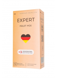 Ароматизированные презервативы EXPERT Fruit Mix - 12 шт.(+3 в подарок) - Expert - купить с доставкой в Ельце