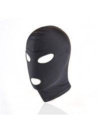 Черный текстильный шлем с прорезью для глаз и рта - Notabu - купить с доставкой в Ельце