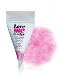 Съедобное согревающее массажное масло Love Me Tender Cotton Candy с ароматом сладкой ваты - 10 мл. - Love to Love - купить с доставкой в Ельце