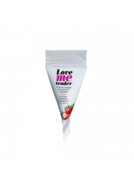 Съедобное согревающее массажное масло Love Me Tender Strawberry с ароматом клубники - 10 мл. - Love to Love - купить с доставкой в Ельце
