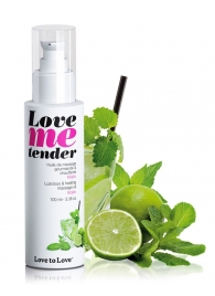 Съедобное согревающее массажное масло Love Me Tender Mojito с ароматом мохито - 100 мл. - Love to Love - купить с доставкой в Ельце