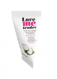 Съедобное согревающее массажное масло Love Me Tender Cocos с ароматом кокоса - 10 мл. - Love to Love - купить с доставкой в Ельце