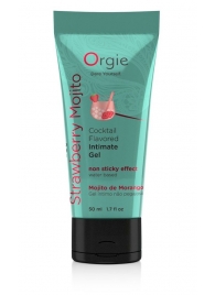 Съедобный интимный гель Orgie Lube Tube Cocktail Strawberry Mojito - 50 мл. - ORGIE - купить с доставкой в Ельце