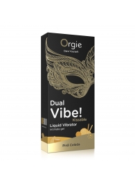 Съедобный гель Dual Vibe Pina Colada с эффектом вибрации и вкусом коктейля пина колада - 15 мл. - ORGIE - купить с доставкой в Ельце