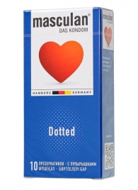 Презервативы с пупырышками Masculan Dotted - 10 шт. - Masculan - купить с доставкой в Ельце