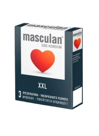 Презервативы увеличенного размера Masculan XXL - 3 шт. - Masculan - купить с доставкой в Ельце