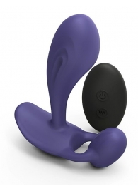 Темно-синий вибромассажер Witty P G Vibrator with Remote Control - Love to Love - в Ельце купить с доставкой