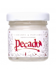 Массажная свеча Caramel   Popcorn - 35 мл. - Pecado - купить с доставкой в Ельце