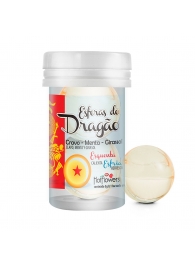 Интимный гель Esferas do Dragao Hot Ball с охлаждающе-разогревающим эффектом (2 шарика по 3 гр.) - HotFlowers - купить с доставкой в Ельце
