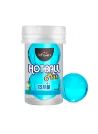 Лубрикант на масляной основе Hot Ball Plus с охлаждающим эффектом (2 шарика по 3 гр.) - HotFlowers - купить с доставкой в Ельце