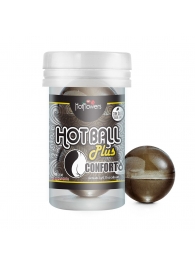 Анальный лубрикант на масляной основе Hot Ball Plus Conforto (2 шарика по 3 гр.) - HotFlowers - купить с доставкой в Ельце