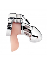 Клетка на пенис из металла Obedience Cock Cage - BlueLine - купить с доставкой в Ельце