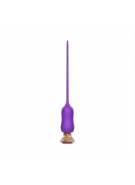 Фиолетовый тонкий стимулятор Nipple Vibrator - 23 см. - I-MOON - купить с доставкой в Ельце