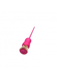 Розовый тонкий стимулятор Nipple Vibrator - 23 см. - I-MOON - купить с доставкой в Ельце