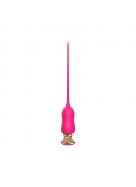 Розовый тонкий стимулятор Nipple Vibrator - 23 см. - I-MOON - купить с доставкой в Ельце
