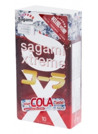 Ароматизированные презервативы Sagami Xtreme COLA - 10 шт. - Sagami - купить с доставкой в Ельце