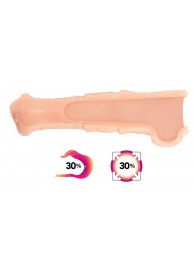 Телесная фантазийная насадка на член Cock Sleeve Size M - KOKOS - в Ельце купить с доставкой