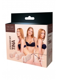 Набор из 3 мастурбаторов The Girl Next Door Tina - Dream Toys - в Ельце купить с доставкой