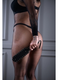 Кожаная шлепалка Sex Game с заклепками - 33 см. - БДСМ Арсенал - купить с доставкой в Ельце