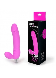 Розовый безремневой страпон Sexy Friend - 1137 - купить с доставкой в Ельце
