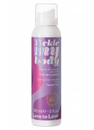Массажная хрустящая пенка Tickle my body с ароматом маракуйи - 150 мл. - Love to Love - купить с доставкой в Ельце