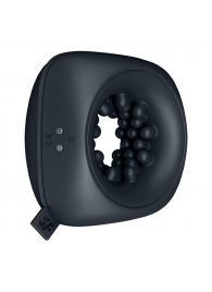 Черный мужской вибромассажер Ring Stroker - Satisfyer - в Ельце купить с доставкой