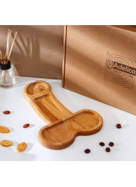 Деревянное блюдо для подачи в форме члена (32,5 х 20 х 1,7 см) - Сима-Ленд - купить с доставкой в Ельце