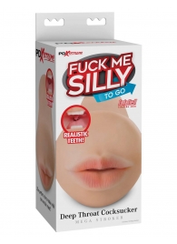 Телесный мастурбатор-ротик Deep Throat Cocksucker - Pipedream - в Ельце купить с доставкой