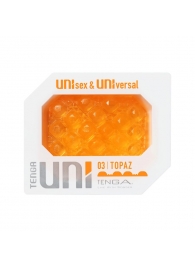 Оранжевый мастурбатор-стимулятор Tenga Uni Topaz - Tenga - в Ельце купить с доставкой
