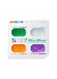 Набор из 4 мастурбаторов-стимуляторов Tenga Uni Variety Pack - Tenga - в Ельце купить с доставкой