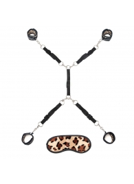 Леопардовая фиксация на матрас для рук и ног Classic Bedspreader - Lux Fetish - купить с доставкой в Ельце