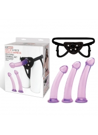Тренировочный набор с тремя насадками Pegging Training Set - Lux Fetish - купить с доставкой в Ельце