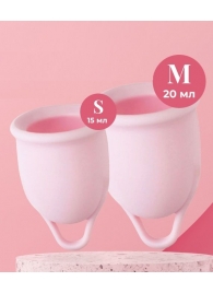 Набор из 2 розовых менструальных чаш Aura - HOT planet - купить с доставкой в Ельце
