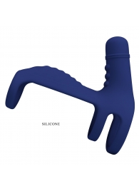 Синяя вибронасадка на пенис Vibrating Penis Sling - Baile - в Ельце купить с доставкой