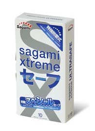 Презервативы Sagami Xtreme Ultrasafe с двойным количеством смазки - 10 шт. - Sagami - купить с доставкой в Ельце