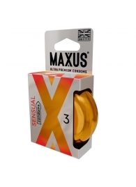 Презервативы анатомической формы Maxus Sensual - 3 шт. - Maxus - купить с доставкой в Ельце
