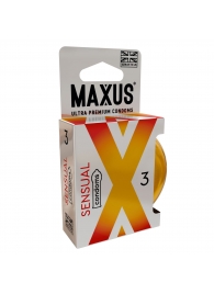 Презервативы анатомической формы Maxus Sensual - 3 шт. - Maxus - купить с доставкой в Ельце