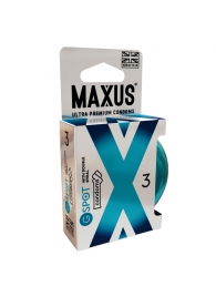 Презервативы Maxus G spot с двойной спиралью - 3 шт. - Maxus - купить с доставкой в Ельце