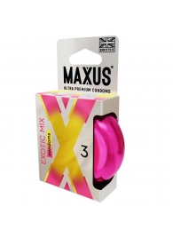 Ароматизированные презервативы Maxus Exotic Mix - 3 шт. - Maxus - купить с доставкой в Ельце