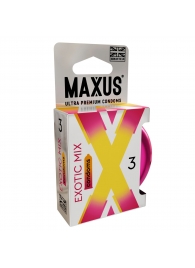Ароматизированные презервативы Maxus Exotic Mix - 3 шт. - Maxus - купить с доставкой в Ельце