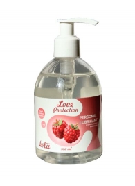 Лубрикант на водной основе Love Protection Raspberry с ароматом малины - 300 мл. - Lola Games - купить с доставкой в Ельце