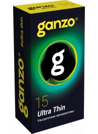 Прозрачные ультратонкие презервативы Ganzo Ultra thin - 15 шт. - Ganzo - купить с доставкой в Ельце