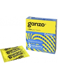 Классические презервативы с обильной смазкой Ganzo Classic - 3 шт. - Ganzo - купить с доставкой в Ельце