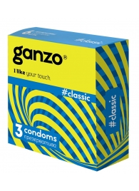 Классические презервативы с обильной смазкой Ganzo Classic - 3 шт. - Ganzo - купить с доставкой в Ельце