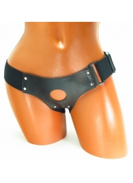 Трусики для страпона коричневого цвета - БДСМ Арсенал - купить с доставкой в Ельце