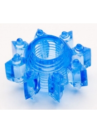 Голубая гелевая насадка-звезда - Toyfa Basic - в Ельце купить с доставкой