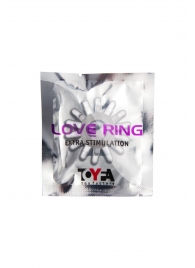 Прозрачное гелевое эрекционное кольцо с шипиками - Toyfa Basic - в Ельце купить с доставкой