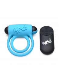 Голубое эрекционное виброкольцо 28X Remote Control Vibrating Cock Ring   Bullet - XR Brands - в Ельце купить с доставкой